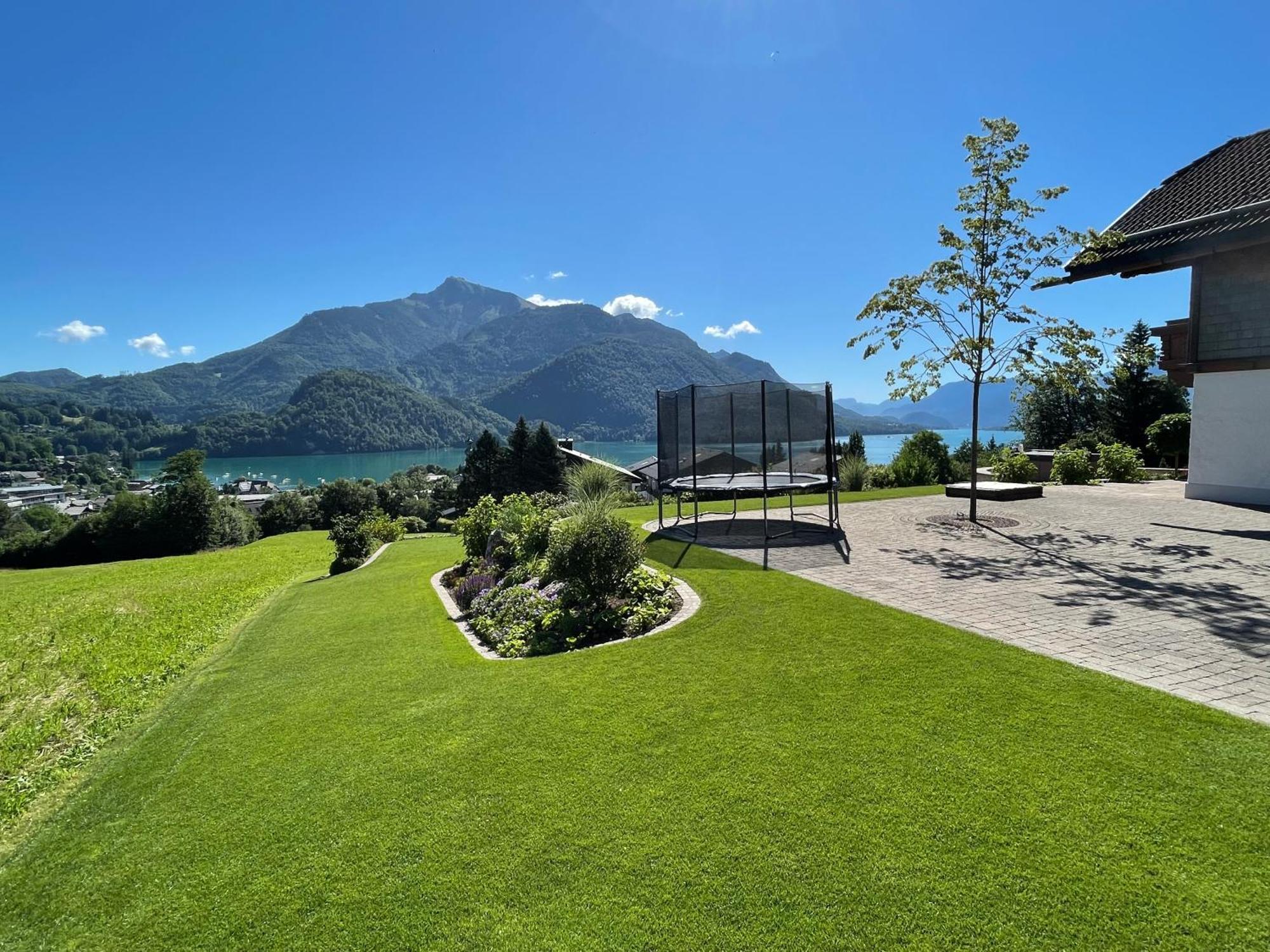 Ferienwohnung Schossleitner - Der Wohlfuehl-Ansitz Am Wolfgangsee Mit Weitblick ザンクト・ギルゲン エクステリア 写真