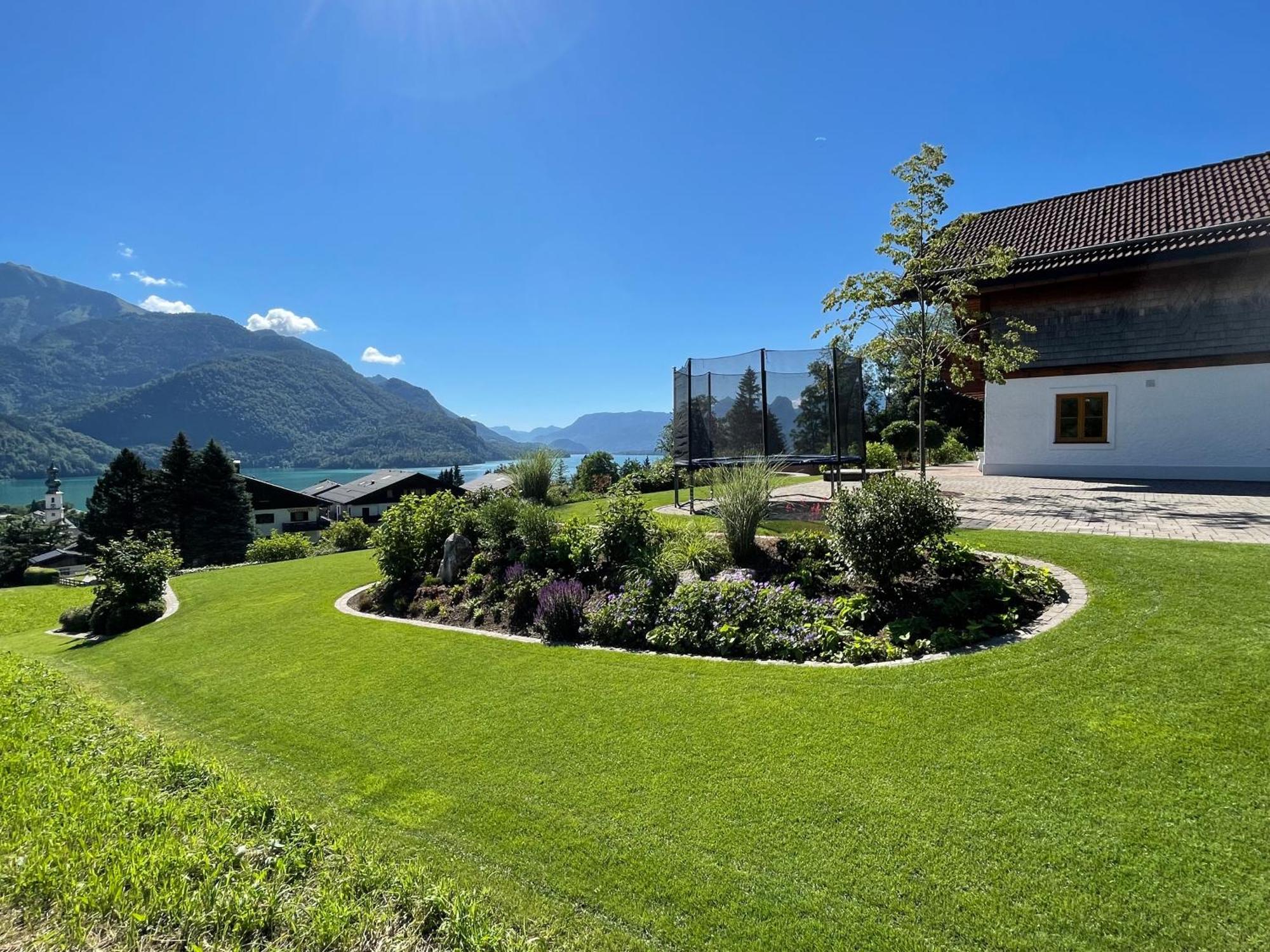 Ferienwohnung Schossleitner - Der Wohlfuehl-Ansitz Am Wolfgangsee Mit Weitblick ザンクト・ギルゲン エクステリア 写真