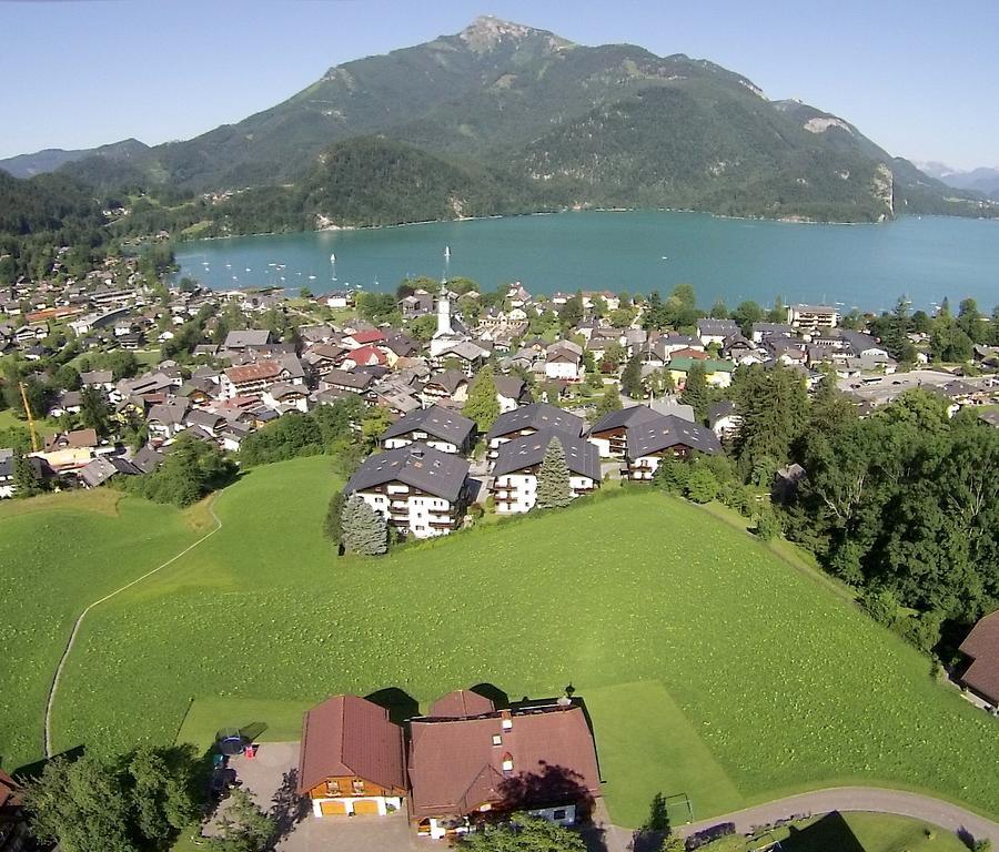 Ferienwohnung Schossleitner - Der Wohlfuehl-Ansitz Am Wolfgangsee Mit Weitblick ザンクト・ギルゲン エクステリア 写真